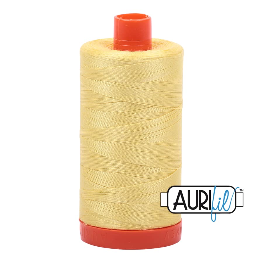 50wt Cotton Thread in 2115 Lemon by Aurifil