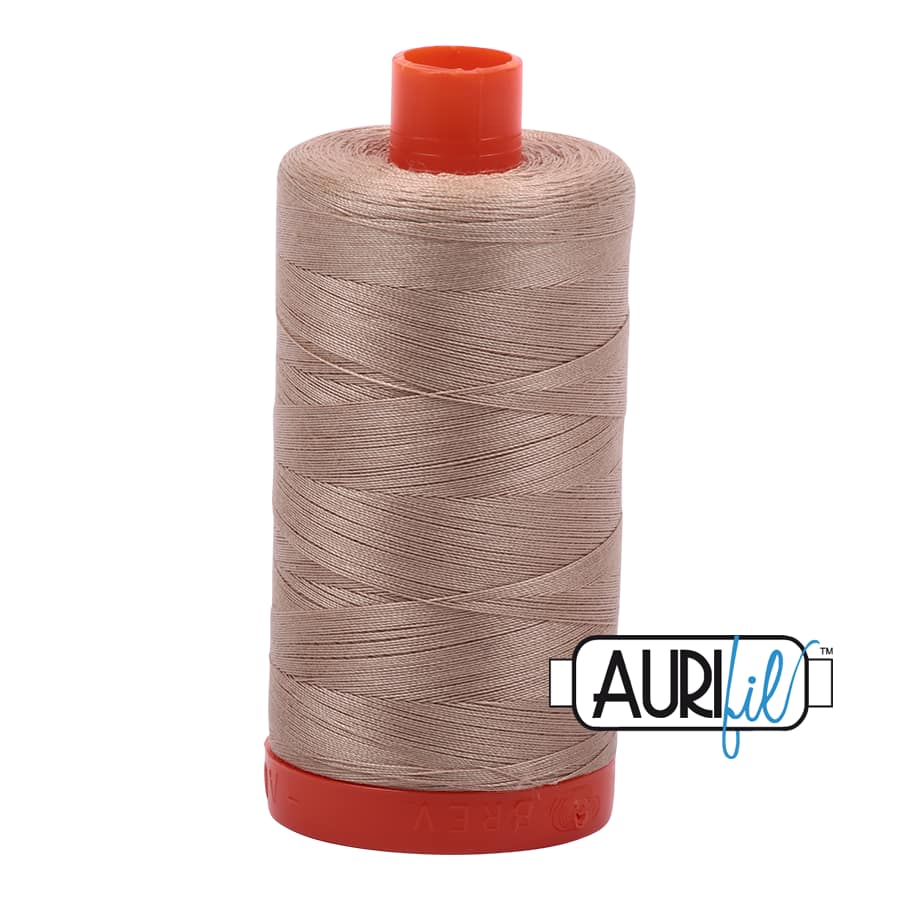 50wt Cotton Thread in 2326 Sand by Aurifil