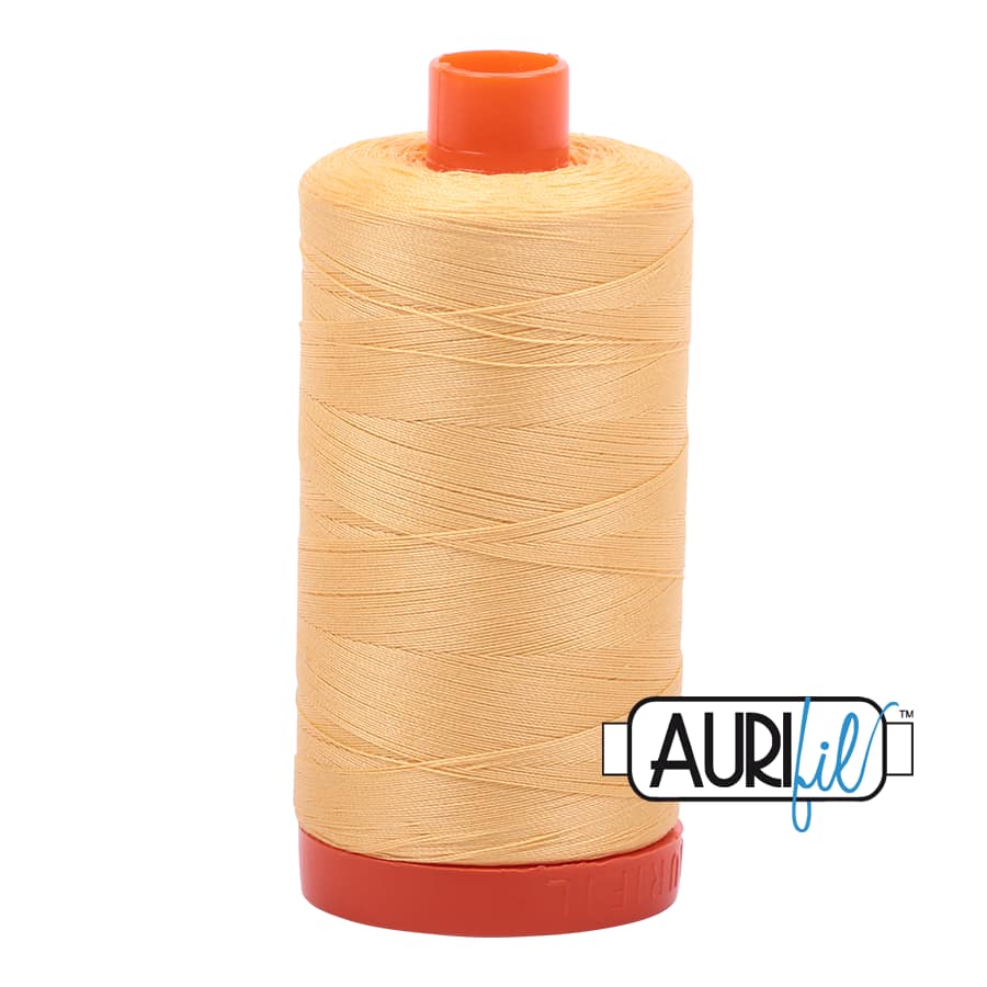 50wt Cotton Thread in 2130 Medium Butter by Aurifil