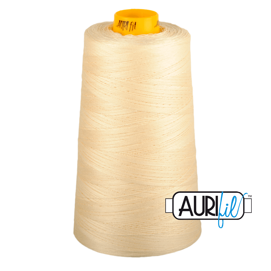 40wt 3ply Cotton Thread in 2123 Butter in a 3280yd Cone by Aurifil