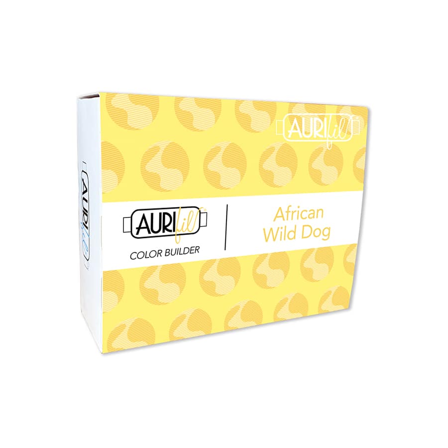 Color Builder 3 Piece Set, 40wt Cotton in African Wild Dog by Aurifil - Image 2