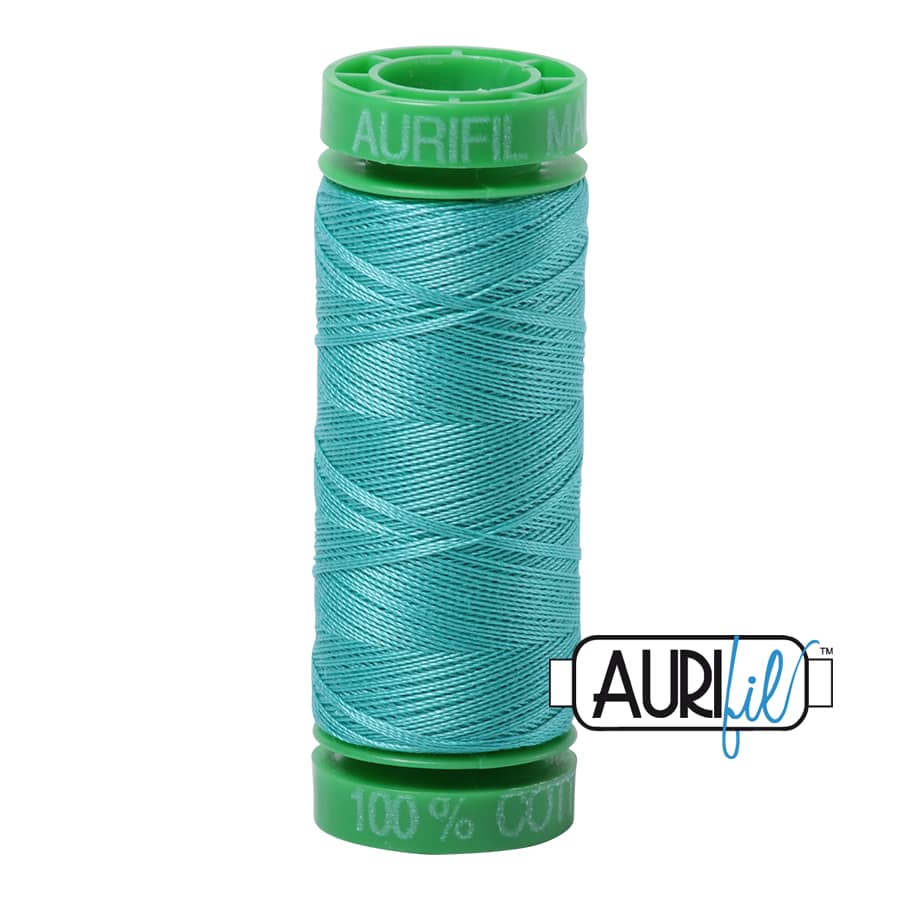 40wt Cotton Thread in 1148 Light Jade by Aurifil - Image 2