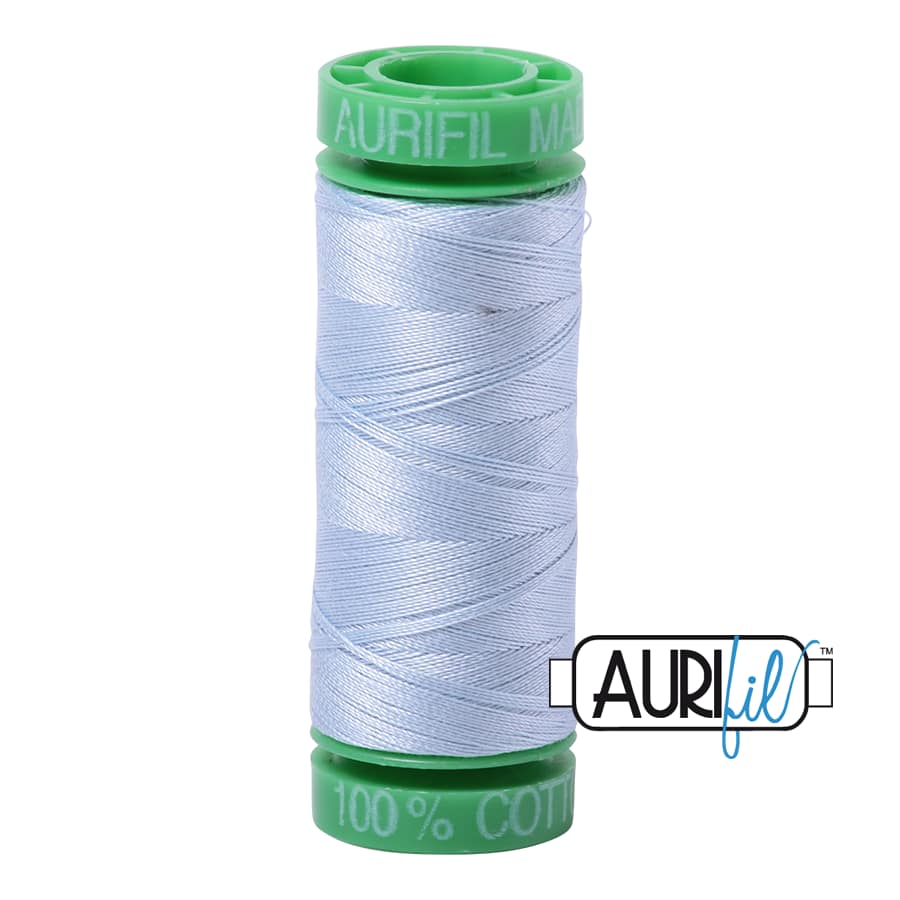 40wt Cotton Thread in 2710 Light Robbins Egg by Aurifil - Image 2