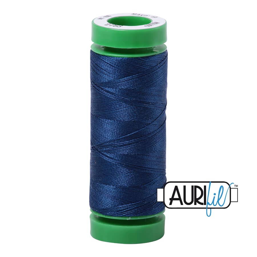 40wt Cotton Thread in 2783 Medium Delft Blue by Aurifil - Image 2