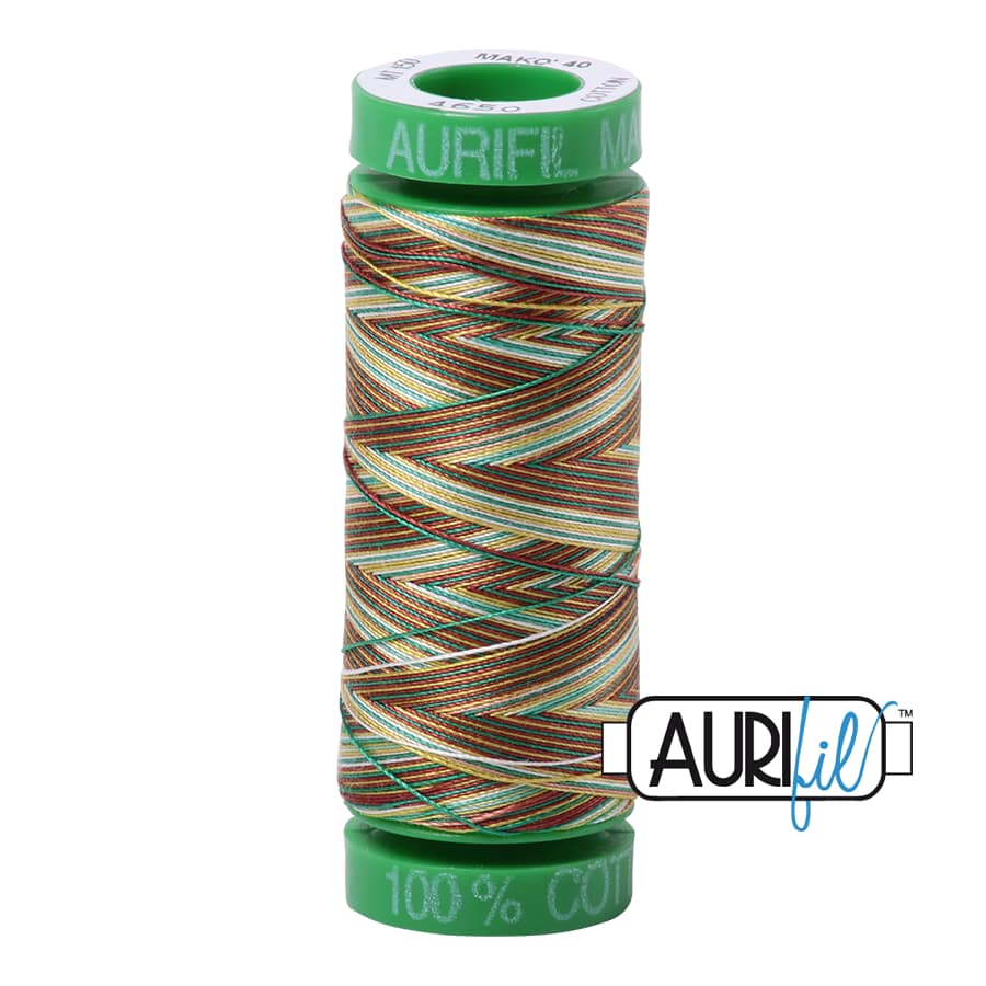 40wt Cotton Thread in 4650 Leaves by Aurifil - Image 2