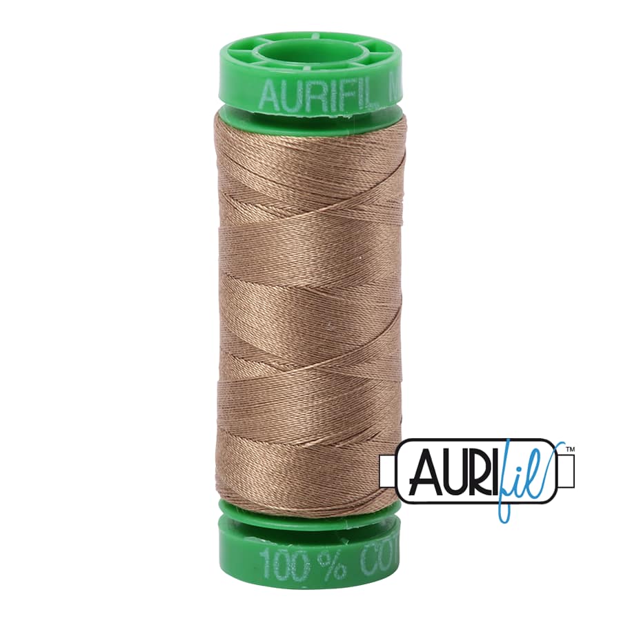 40wt Cotton Thread in 6010 Toast by Aurifil - Image 2