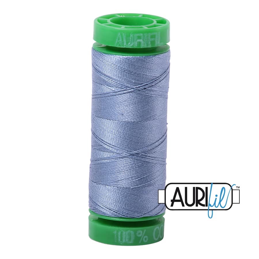 40wt Cotton Thread in 6720 Slate by Aurifil - Image 2