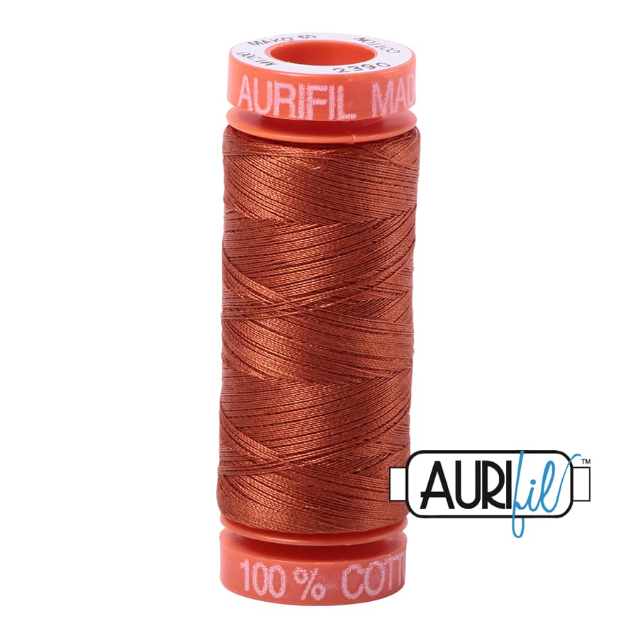 50wt Cotton Thread in 2390 Cinnamon Toast by Aurifil - Image 2