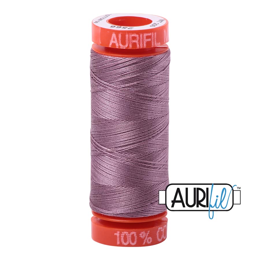 50wt Cotton Thread in 2566 Wisteria by Aurifil - Image 2