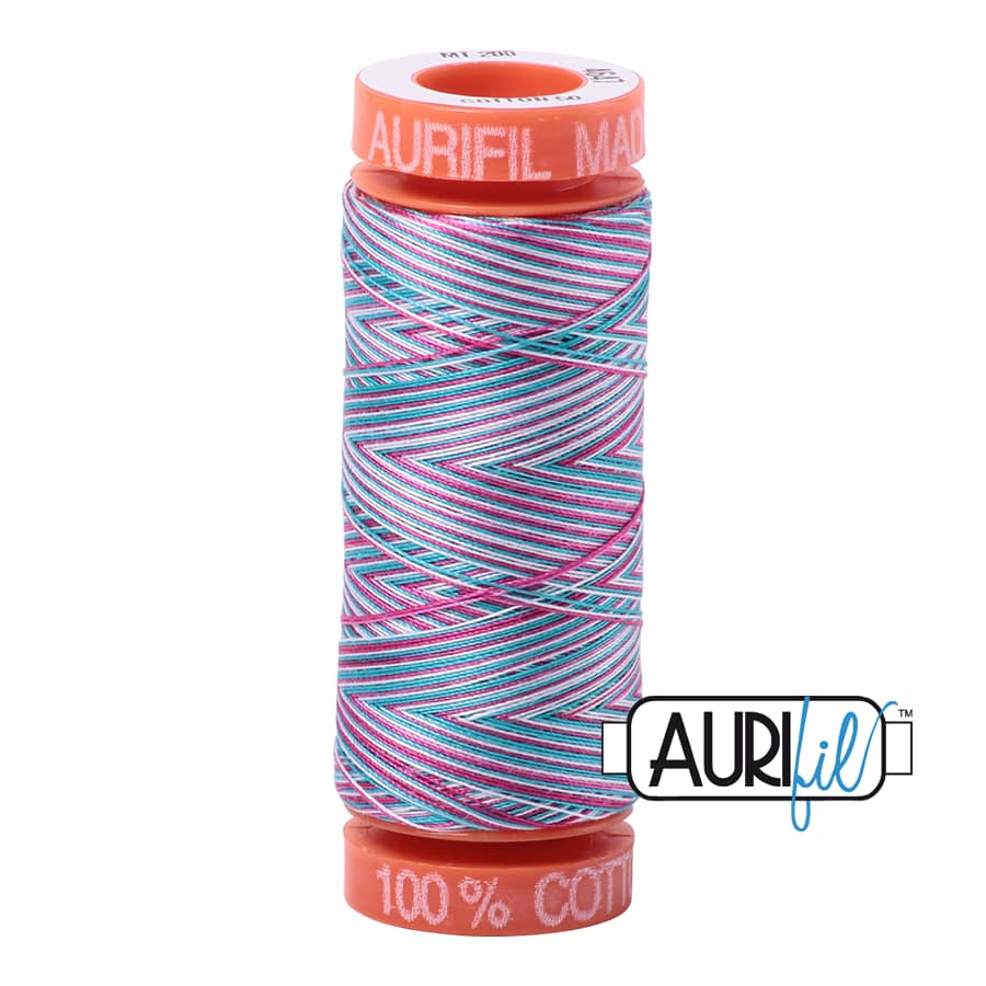 50wt Cotton Thread in 4647 Berrylicious by Aurifil - Image 2