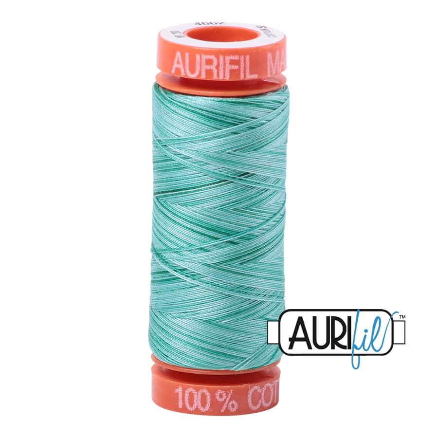 50wt Cotton Thread in 4662 Creme de Menthe by Aurifil - Image 2