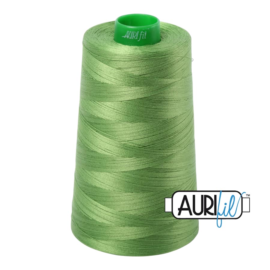 40wt Cotton Thread in 1114 Grass Green by Aurifil - Image 3