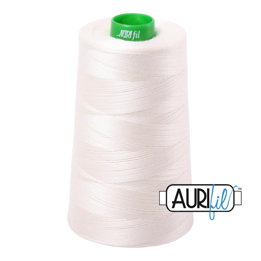 40wt Cotton Thread in 2026 Chalk by Aurifil - Image 3