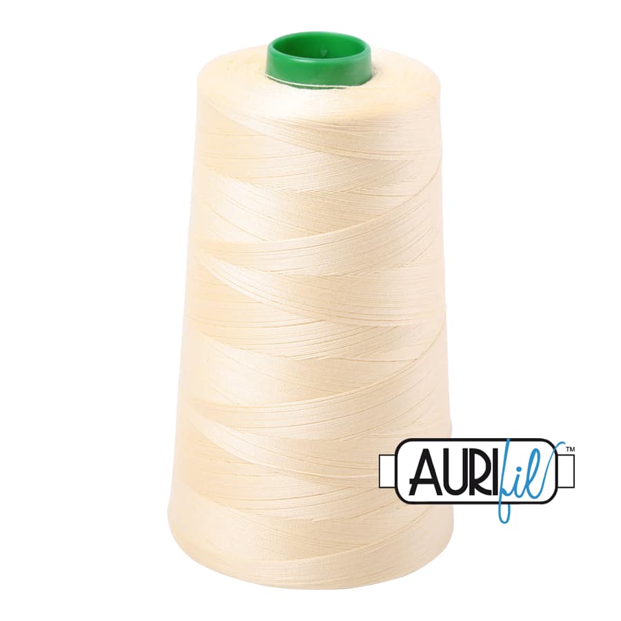 40wt Cotton Thread in 2110 Light Lemon by Aurifil - Image 3