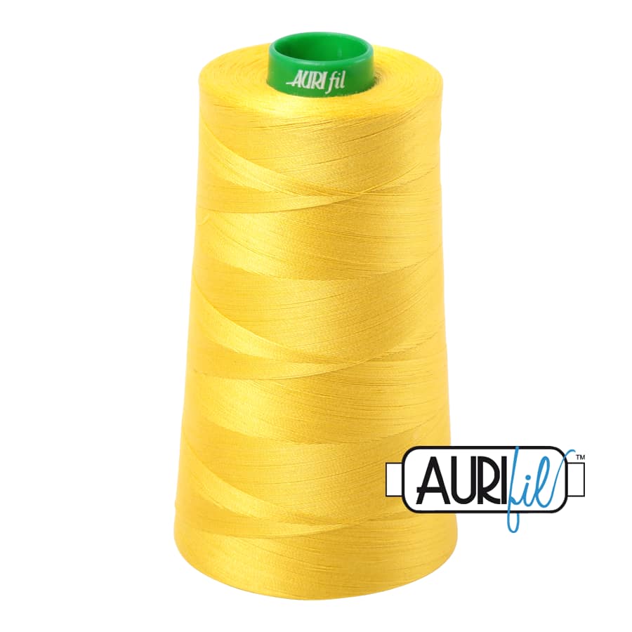 40wt Cotton Thread in 2120 Canary by Aurifil - Image 3