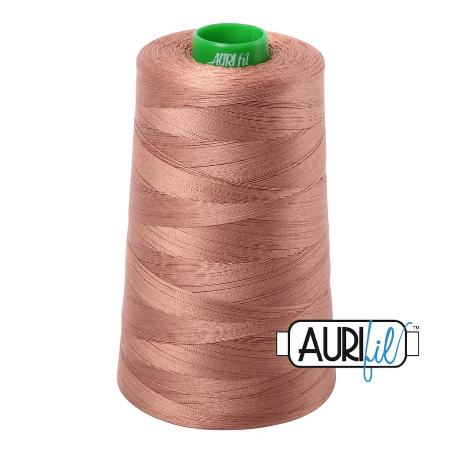 40wt Cotton Thread in 2340 Cafe' au Lait by Aurifil - Image 3