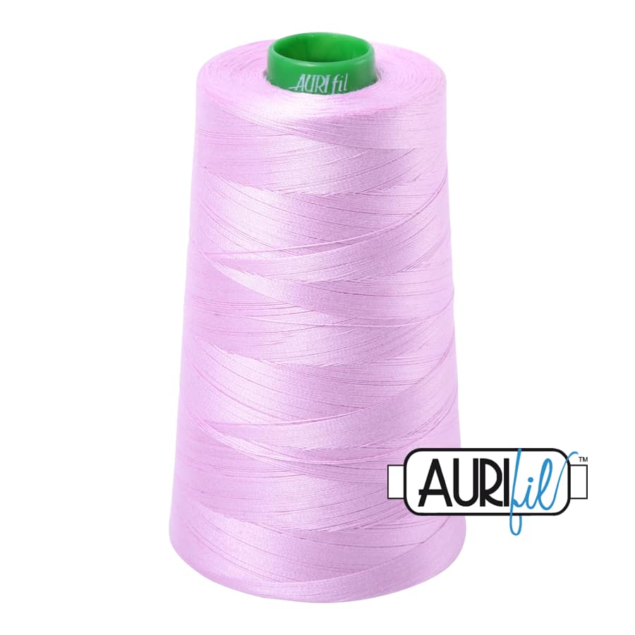 40wt Cotton Thread in 2515 Light Orchid by Aurifil - Image 3