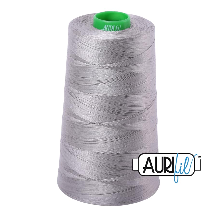 40wt Cotton Thread in 2620 Stainless Steel by Aurifil - Image 3