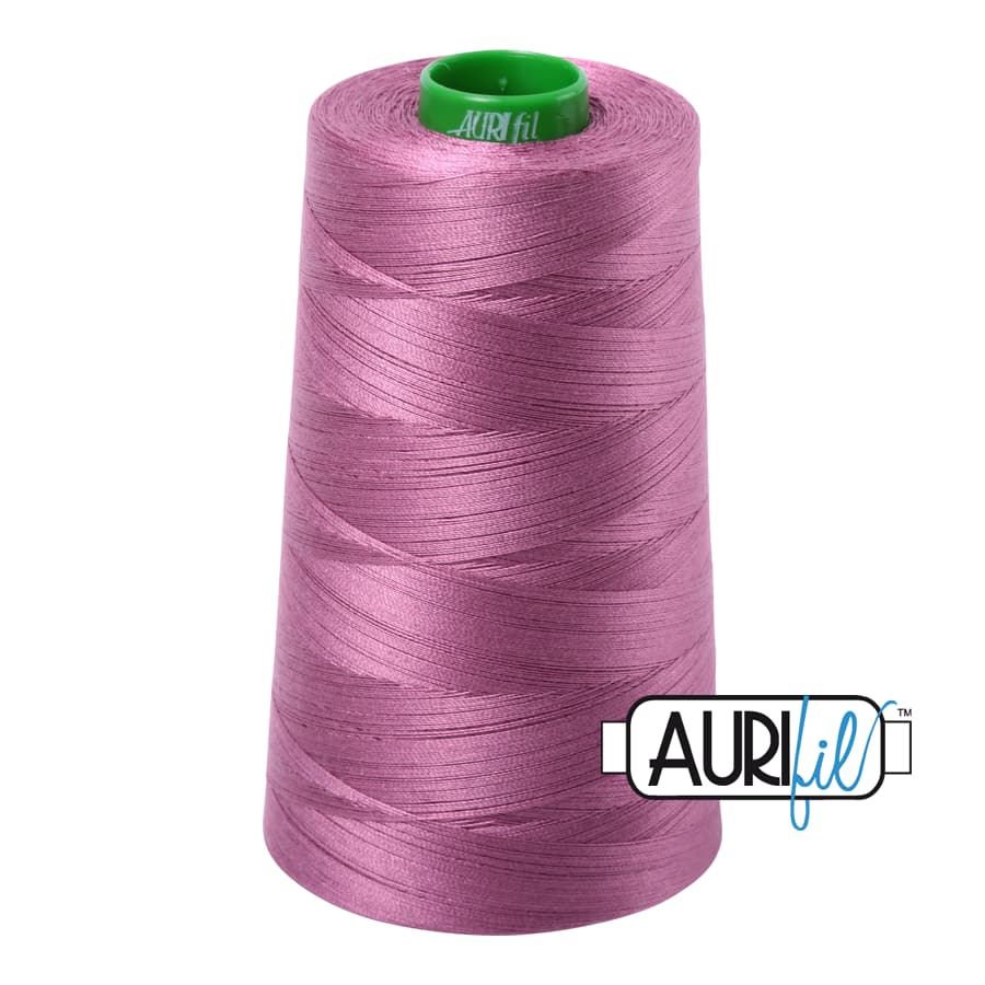 40wt Cotton Thread in 5003 Wine by Aurifil - Image 3