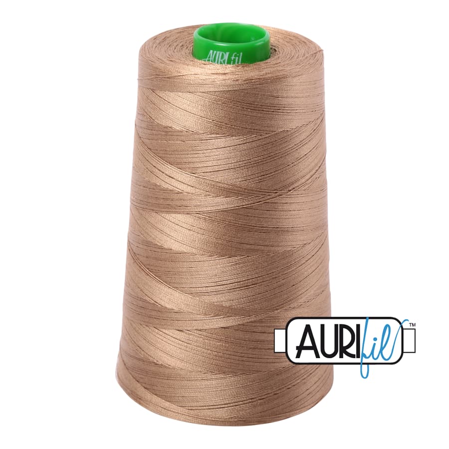 40wt Cotton Thread in 6010 Toast by Aurifil - Image 3