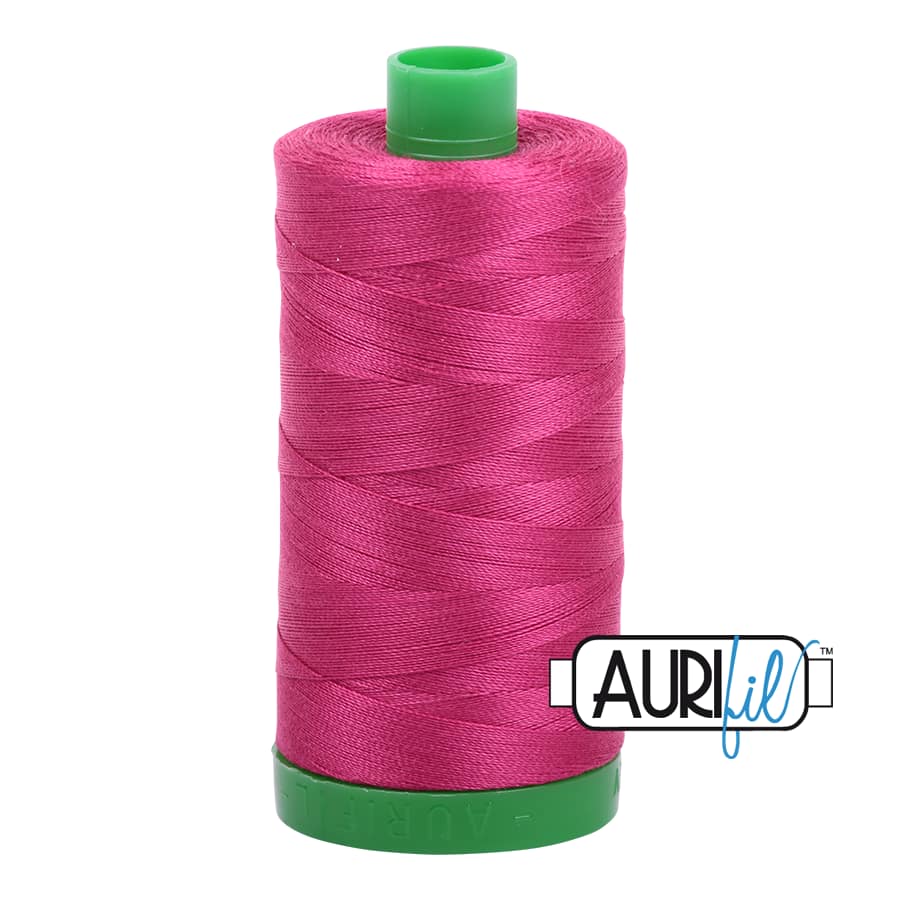 40wt Cotton Thread in 1100 Red Plum by Aurifil