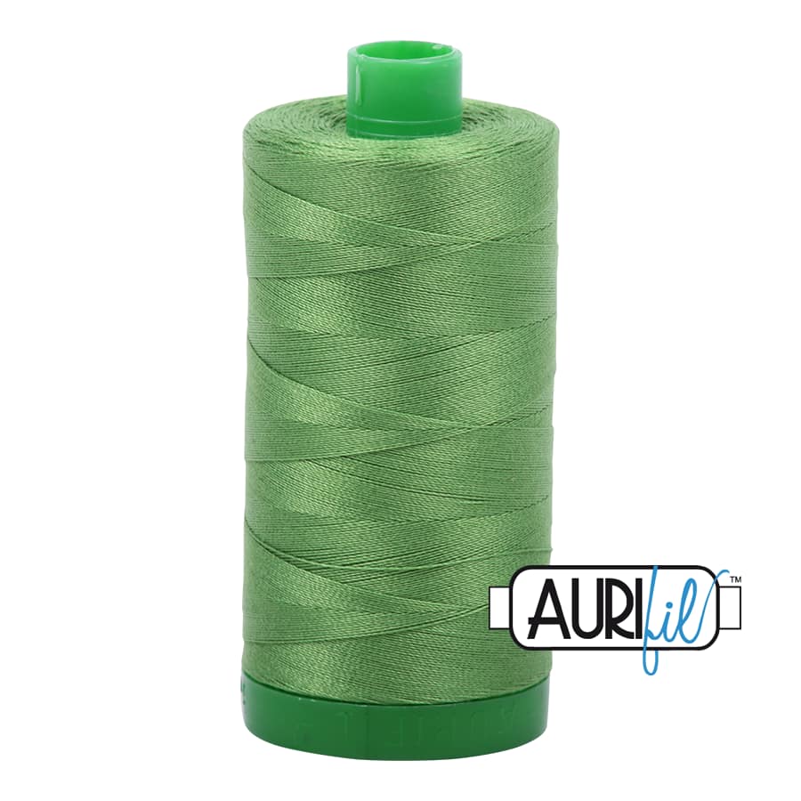 40wt Cotton Thread in 1114 Grass Green by Aurifil