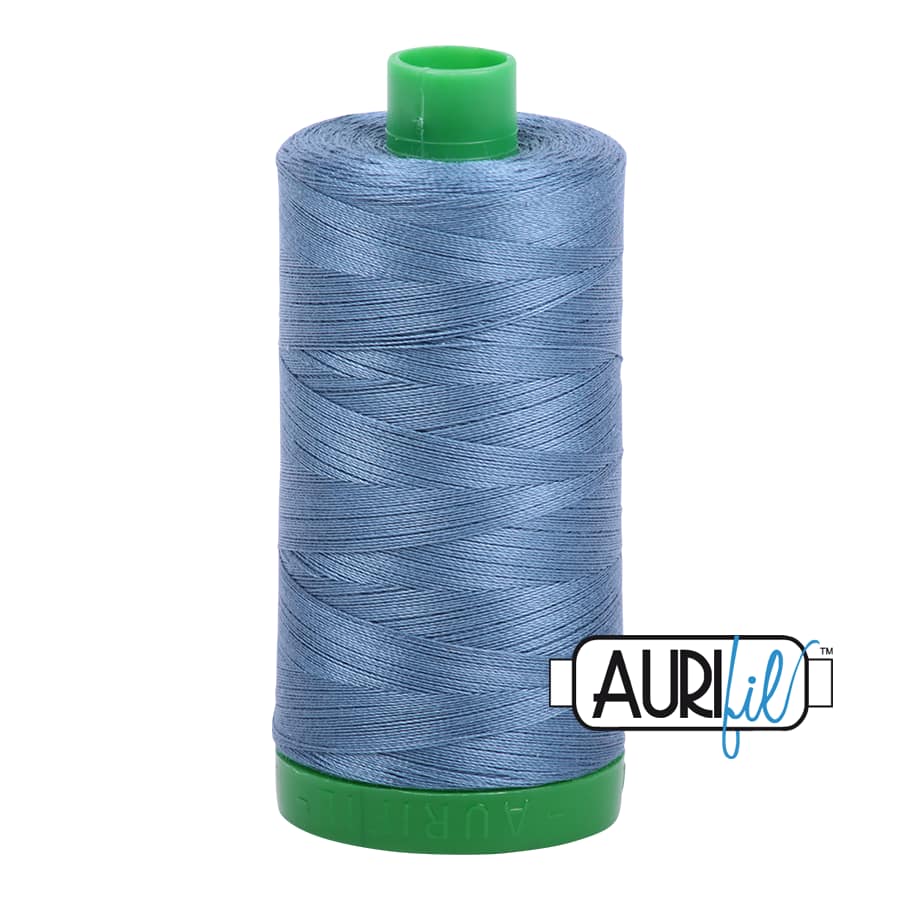 40wt Cotton Thread in 1126 Blue Grey by Aurifil