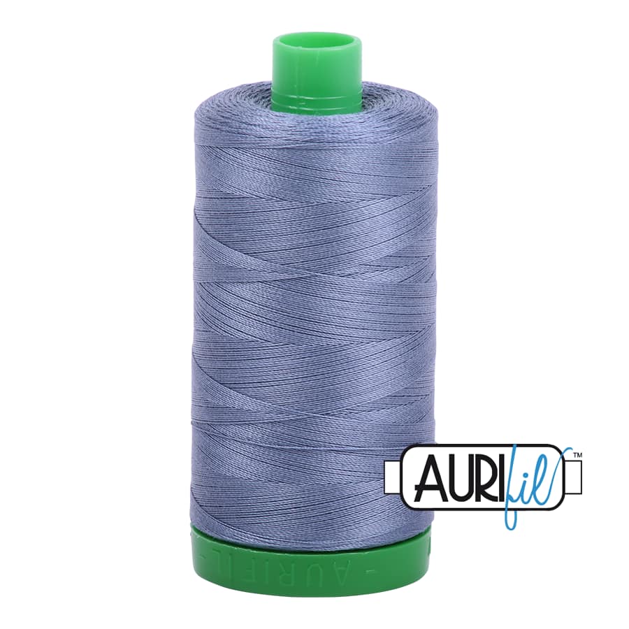 40wt Cotton Thread in 1248 Dark Grey Blue by Aurifil
