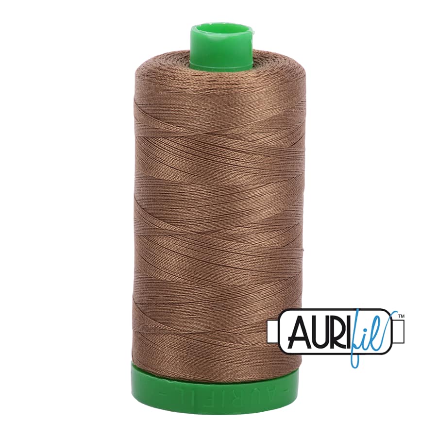 40wt Cotton Thread in 1318 Dark Sandstone by Aurifil