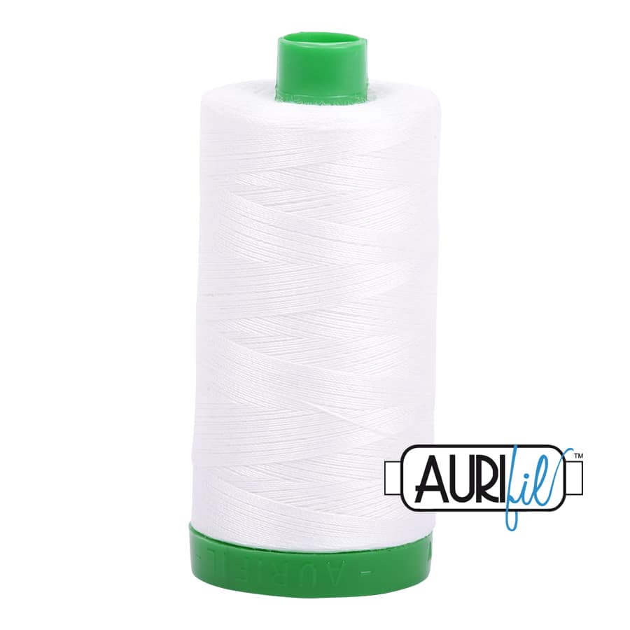 40wt Cotton Thread in 2021 Natural White by Aurifil