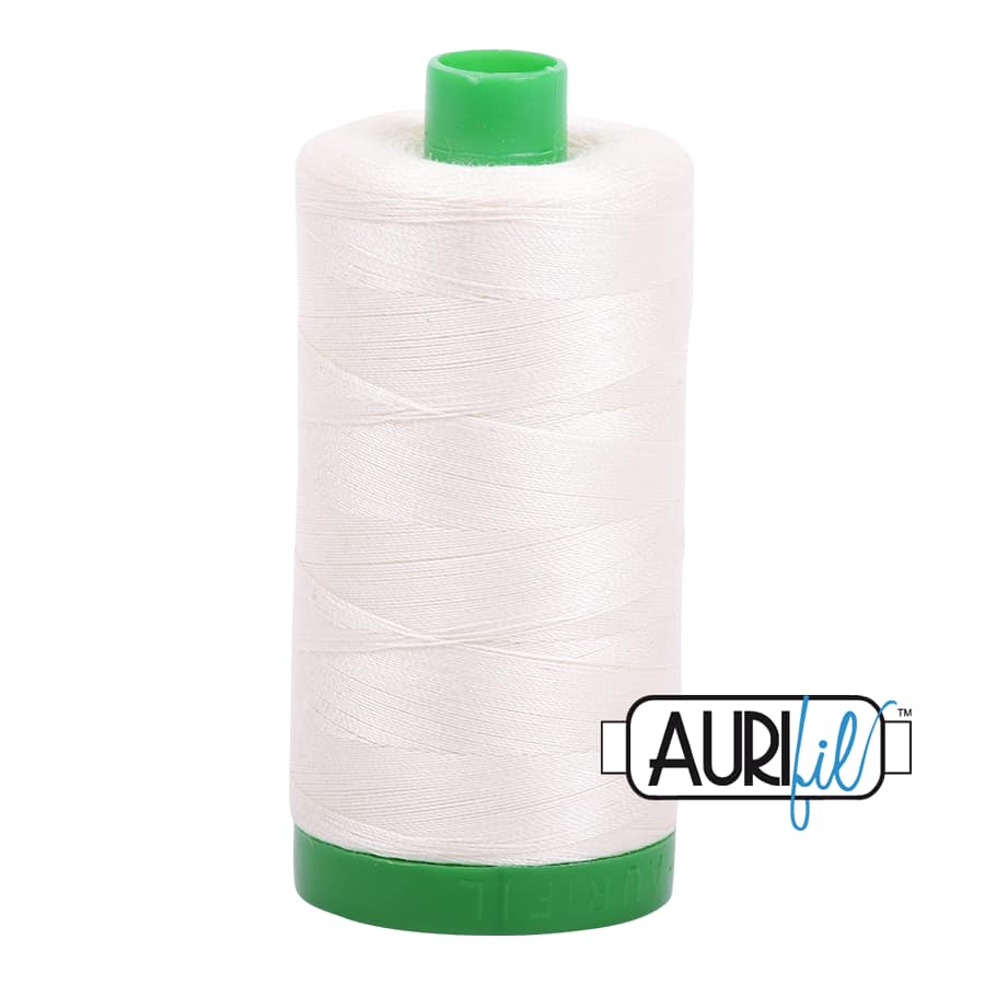 40wt Cotton Thread in 2026 Chalk by Aurifil