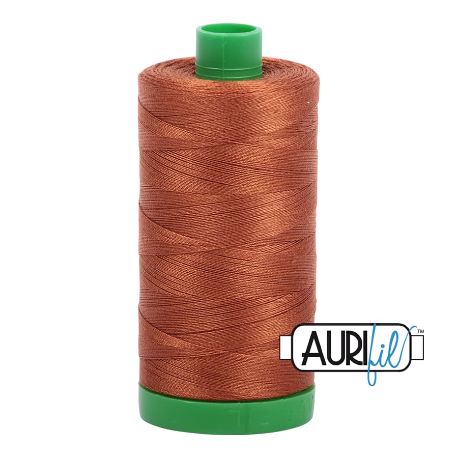 40wt Cotton Thread in 2155 Cinnamon by Aurifil