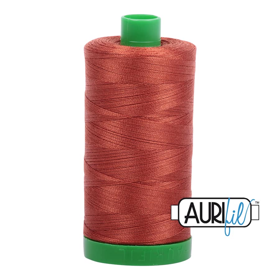 40wt Cotton Thread in 2350 Copper by Aurifil