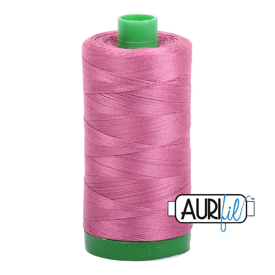 40wt Cotton Thread in 2452 Dusty Rose by Aurifil