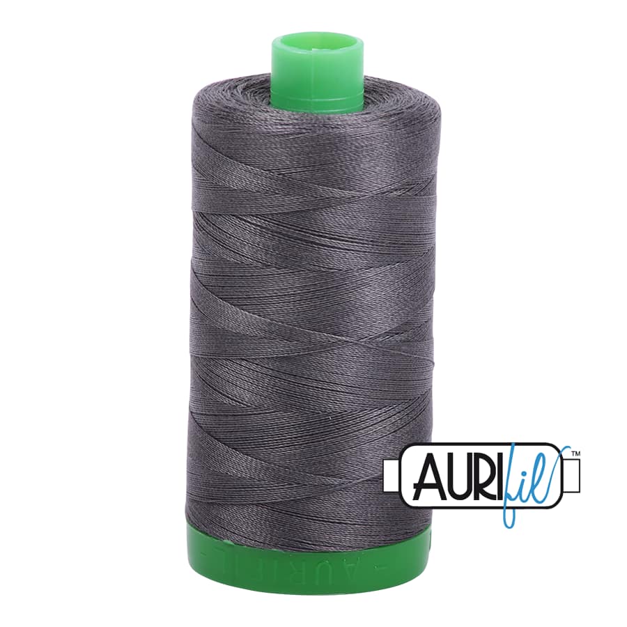 40wt Cotton Thread in 2630 Dark Pewter by Aurifil