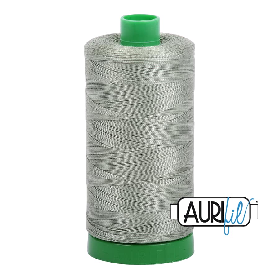 40wt Cotton Thread in 5019 Military Green by Aurifil
