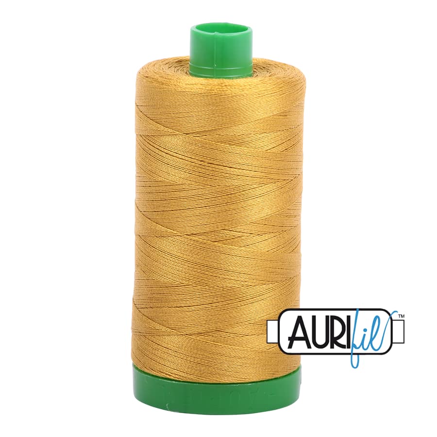 40wt Cotton Thread in 5022 Mustard by Aurifil