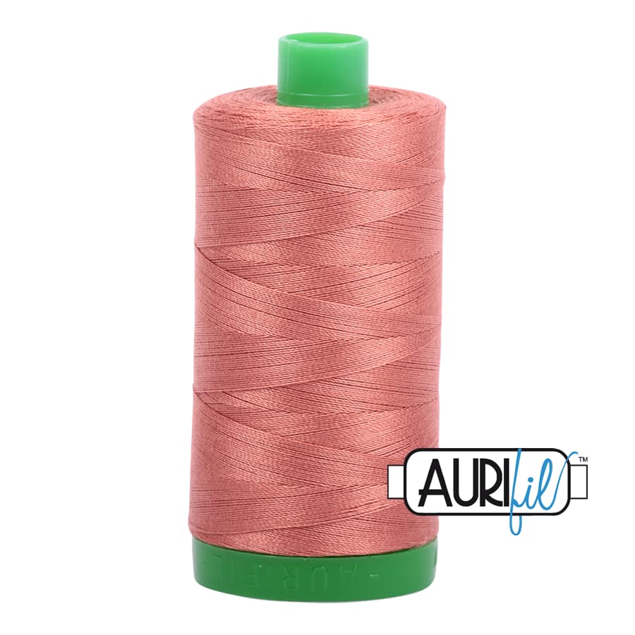 40wt Cotton Thread in 6728 Cinnabar by Aurifil