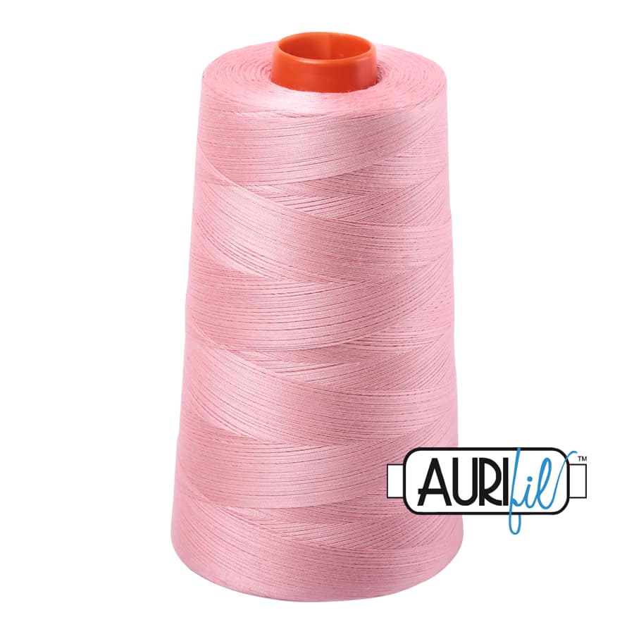 50wt Cotton Thread in 2437 Light Peony by Aurifil - Image 3