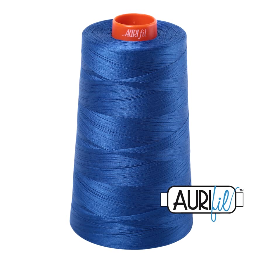 50wt Cotton Thread in 2735 Medium Blue by Aurifil - Image 3