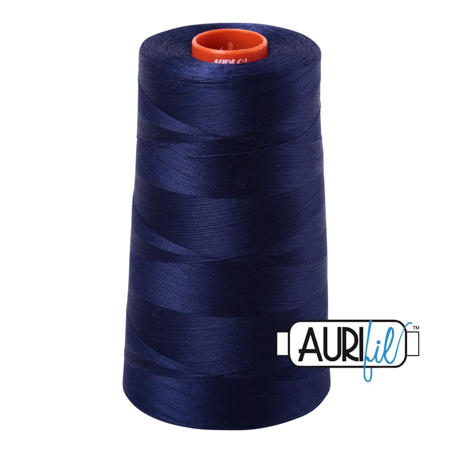 50wt Cotton Thread in 2745 Midnight by Aurifil - Image 3