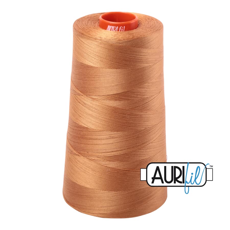 50wt Cotton Thread in 2930 Golden Toast by Aurifil - Image 3