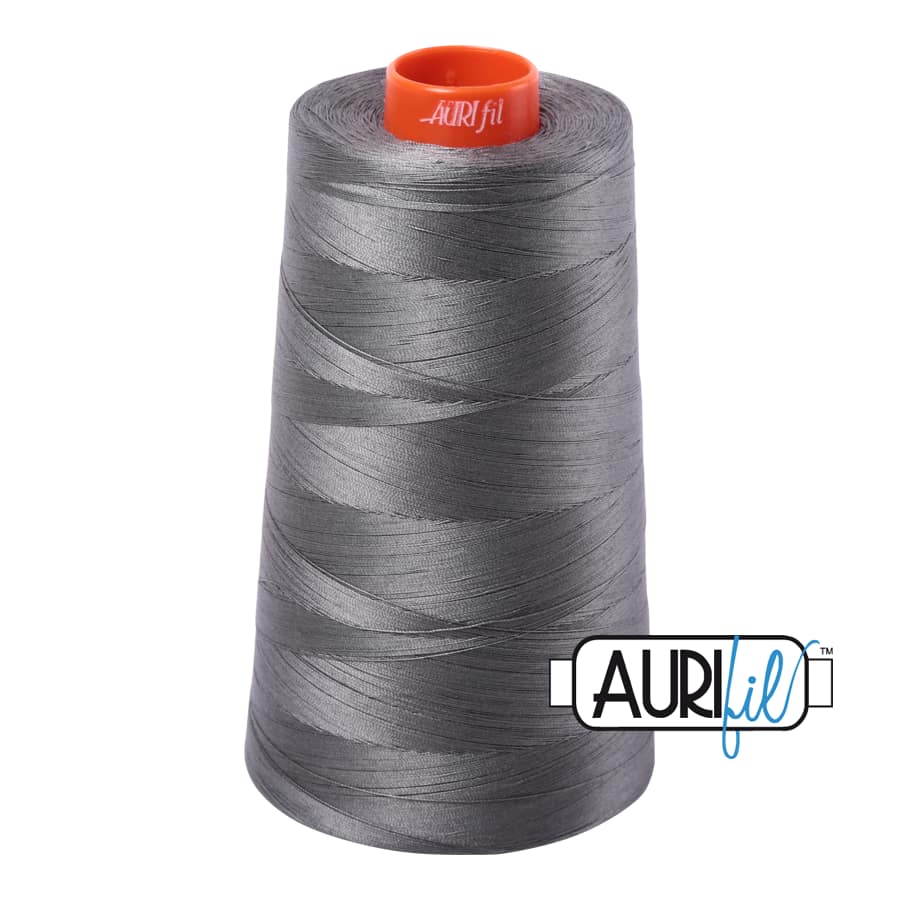 50wt Cotton Thread in 5004 Grey Smoke by Aurifil - Image 3
