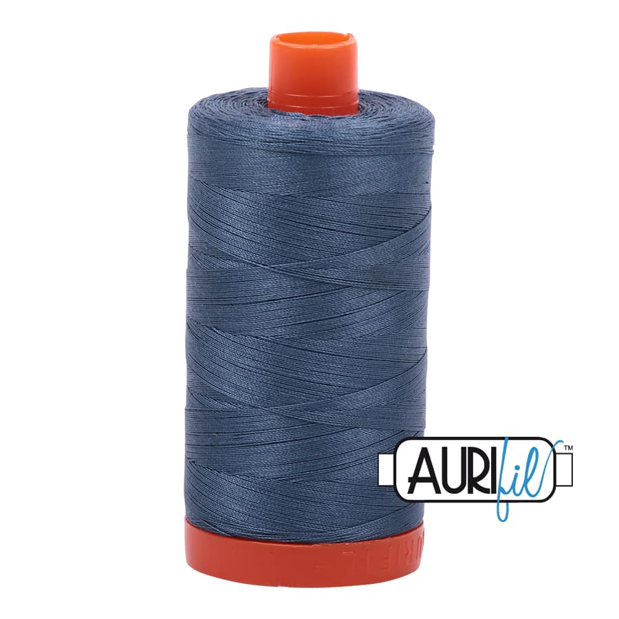 50wt Cotton Thread in 1310 Medium Grey by Aurifil