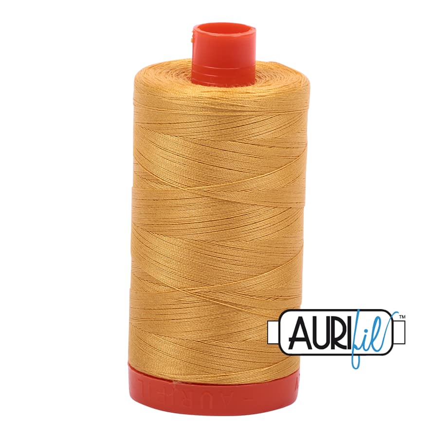 50wt Cotton Thread in 2132 Tarnished Gold by Aurifil