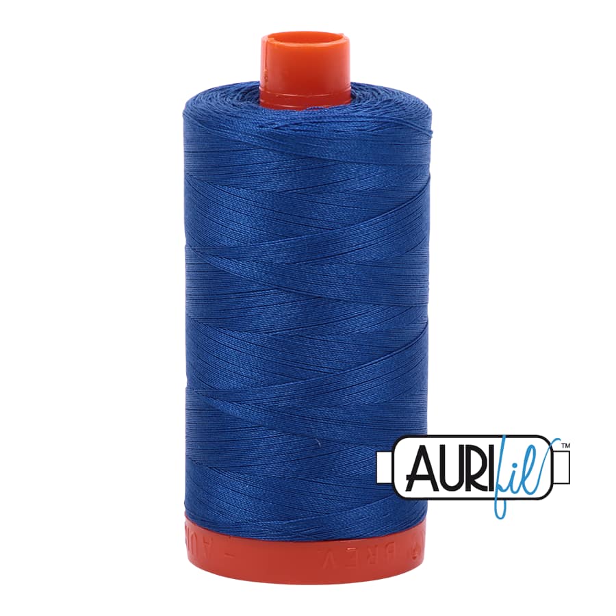 50wt Cotton Thread in 2735 Medium Blue by Aurifil