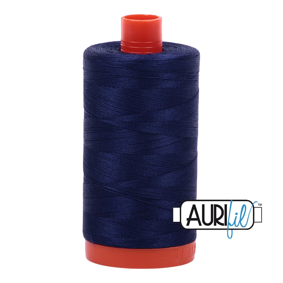 50wt Cotton Thread in 2745 Midnight by Aurifil