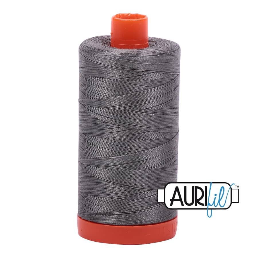 50wt Cotton Thread in 5004 Grey Smoke by Aurifil