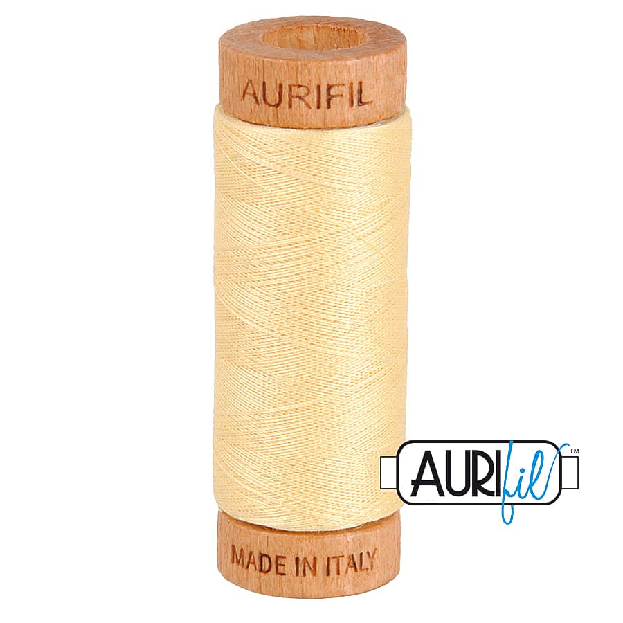 80wt Cotton Thread in 2105 Champagne by Aurifil