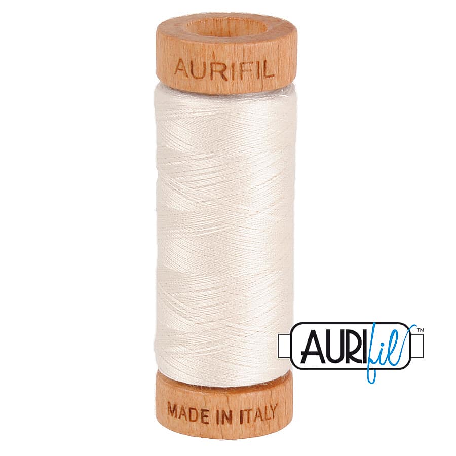 80wt Cotton Thread in 2311 Muslin by Aurifil